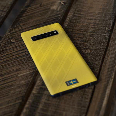 Sweden Soccer Flag Galaxy S10 Plus Skin
